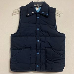 Vintage Tom Cat Nine Lives Quilted Trucker Vest Navy Men’s Medium